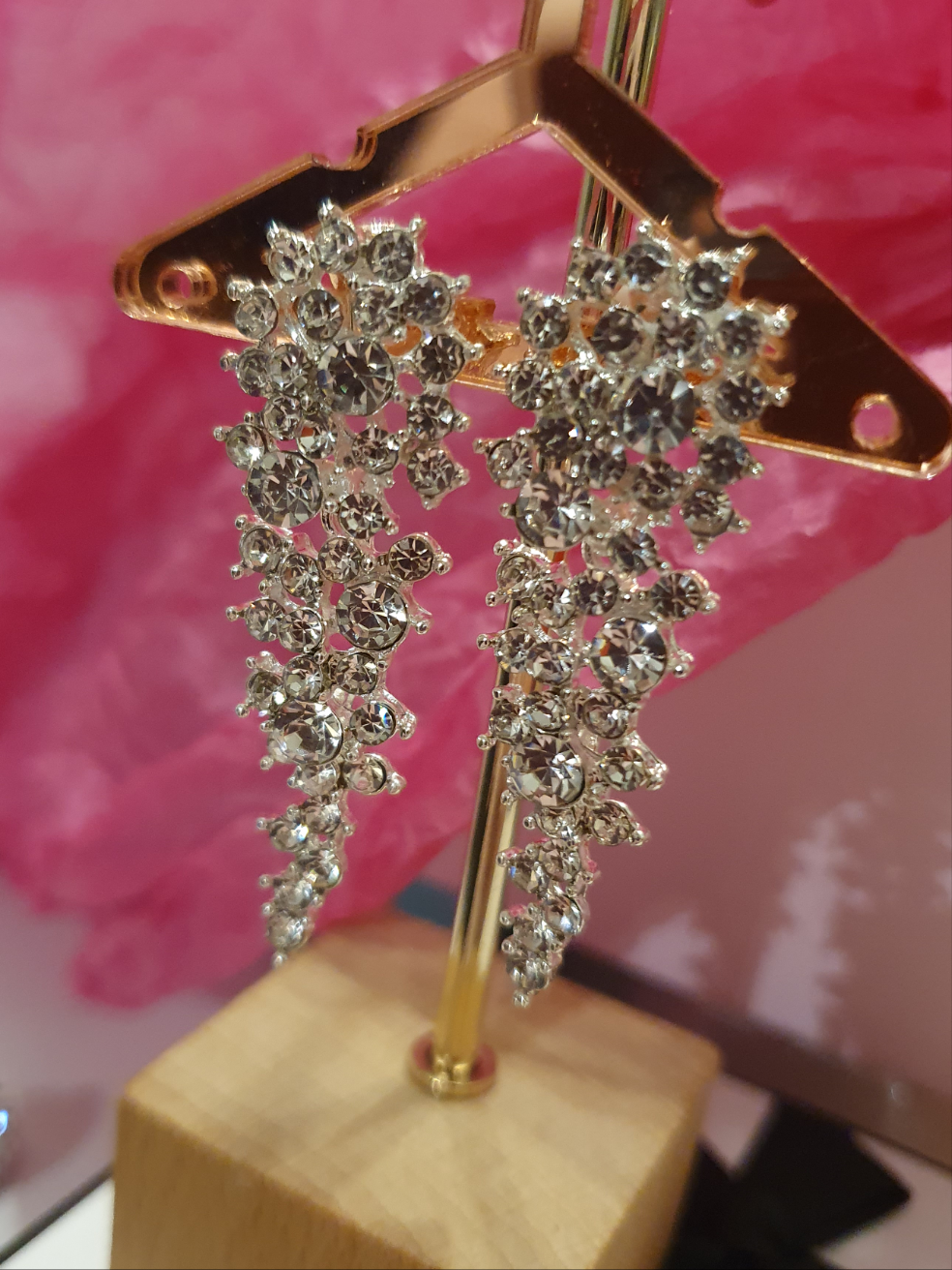 Cascade Clip On Earrings