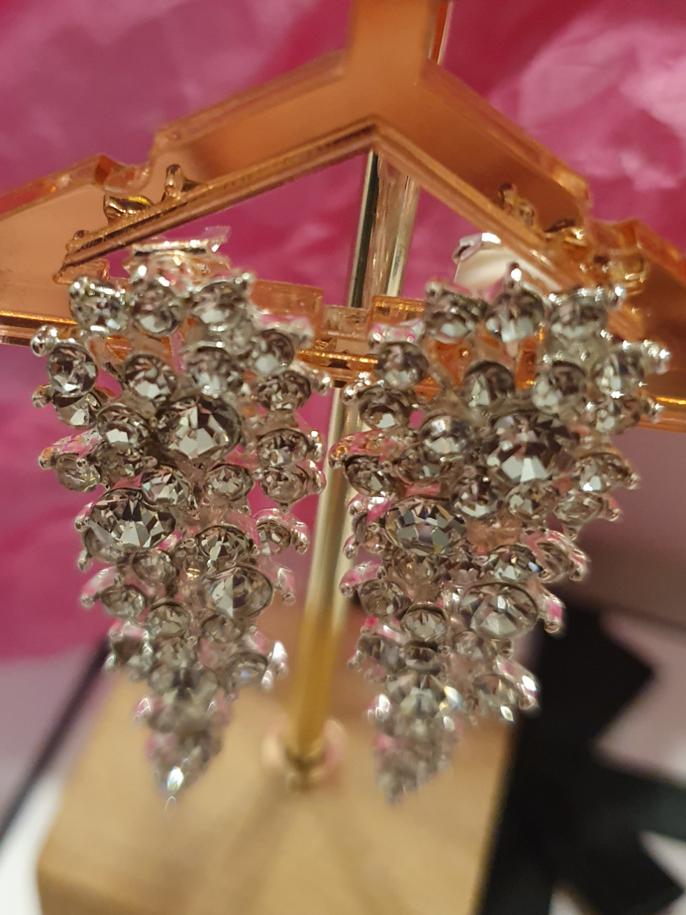 Cascade Clip On Earrings
