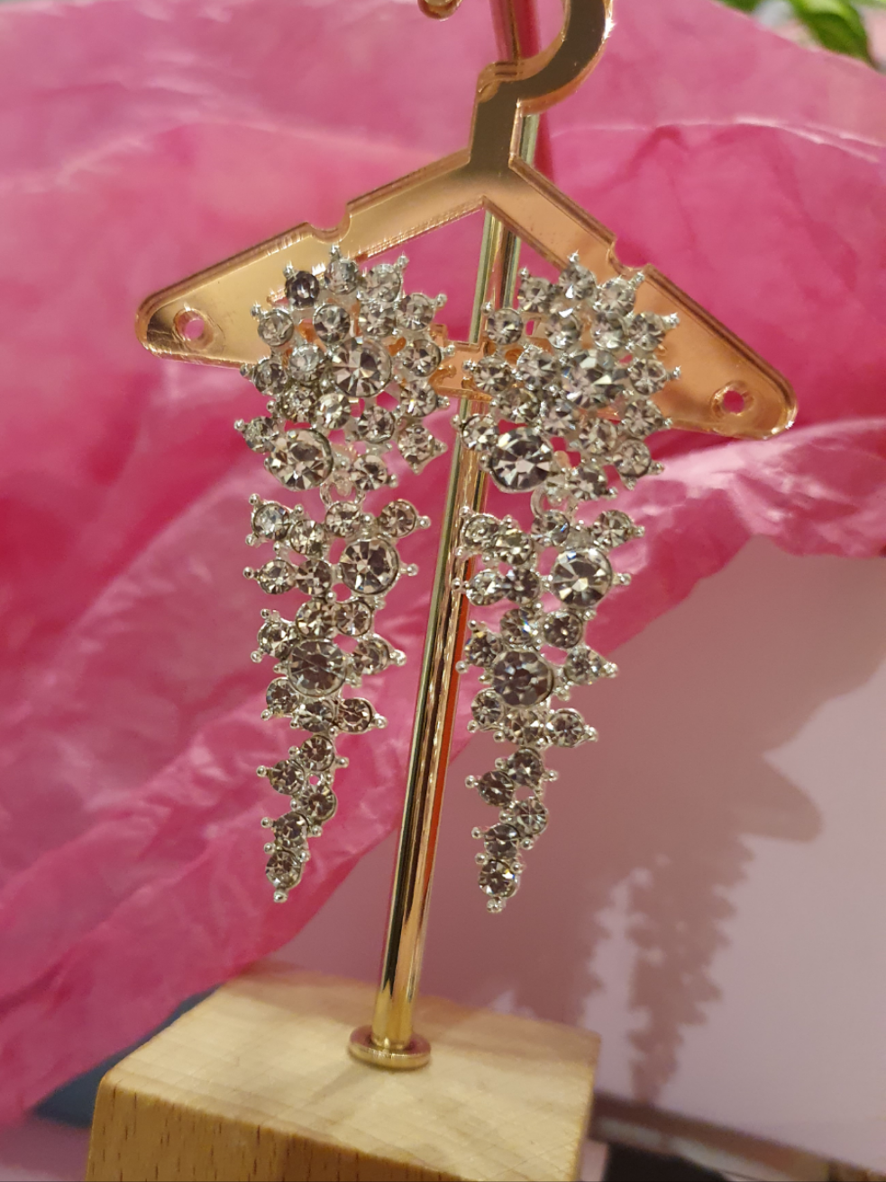 Cascade Clip On Earrings