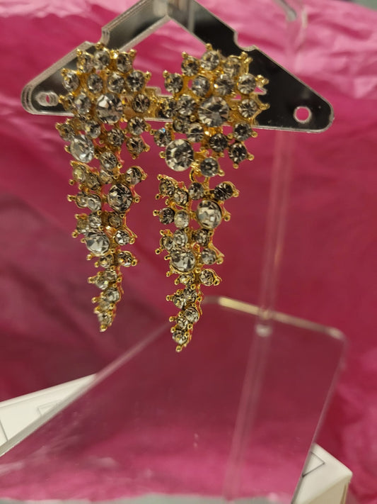 Cascade Clip On Earrings