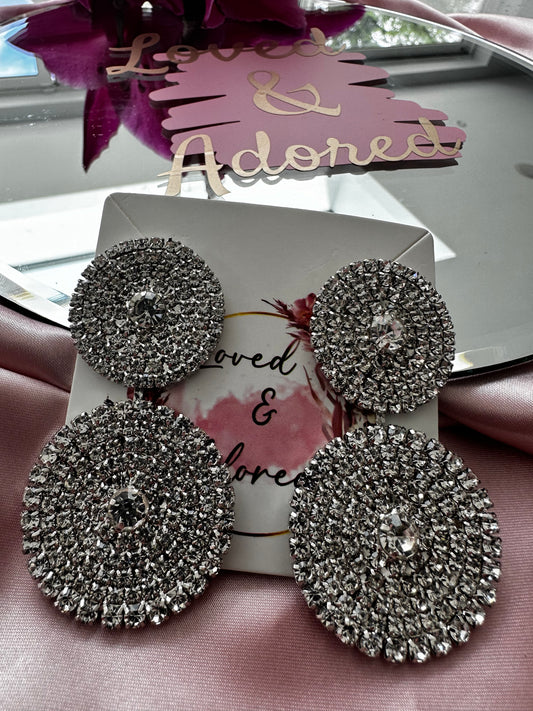 Boujee Silver Earrings