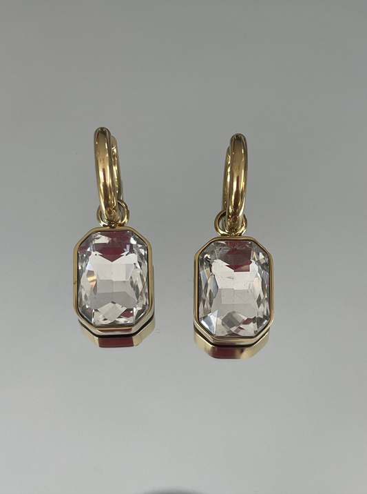 Fire & Ice Gold Earrings