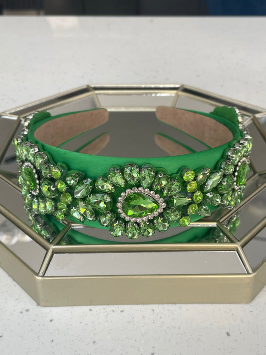Celestial Emerald Green Hairband look