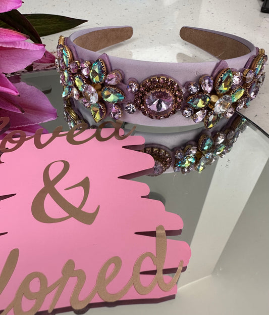 Celestial mauve hairband