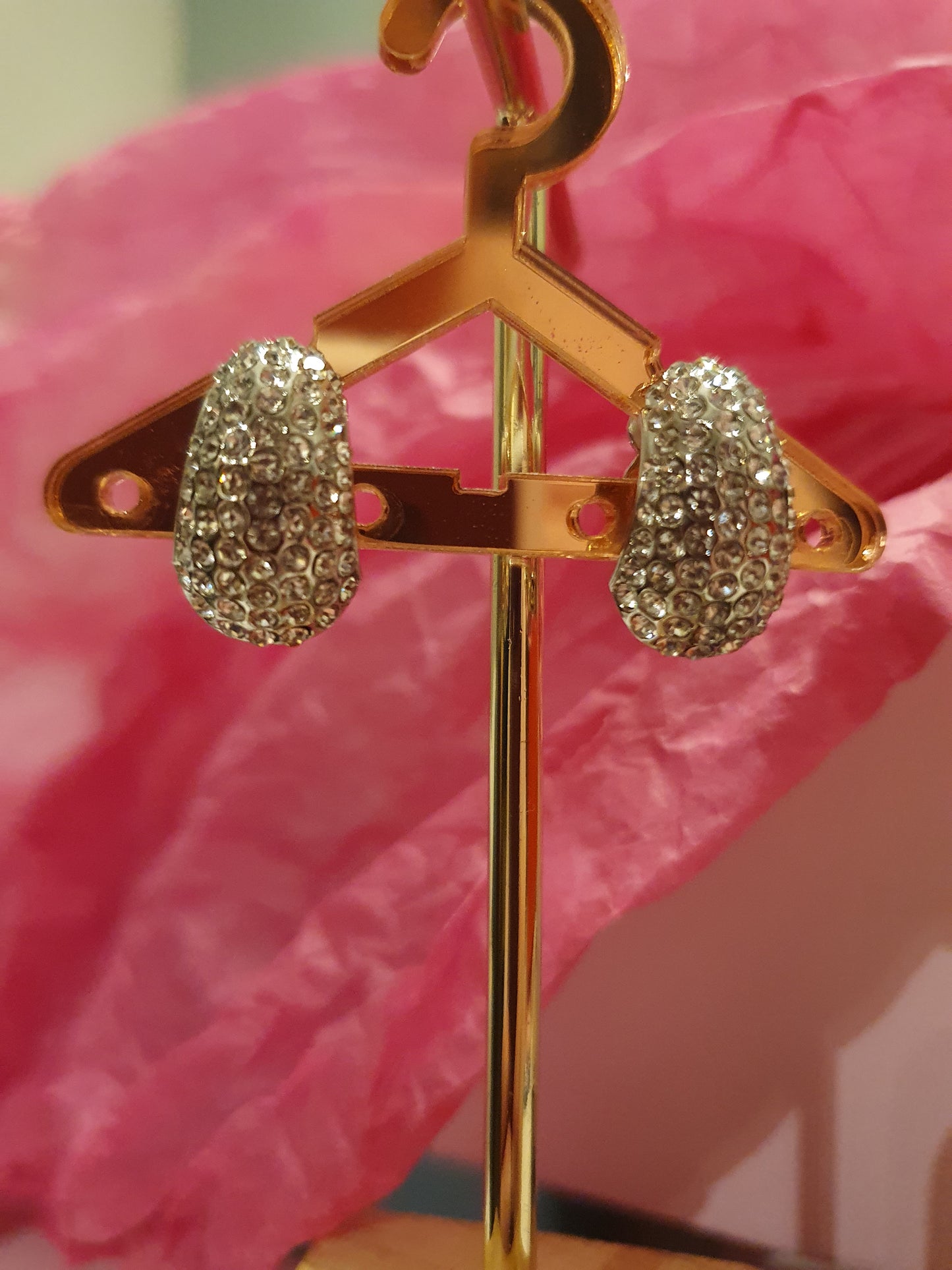 Demure Silver Clip On Earrings