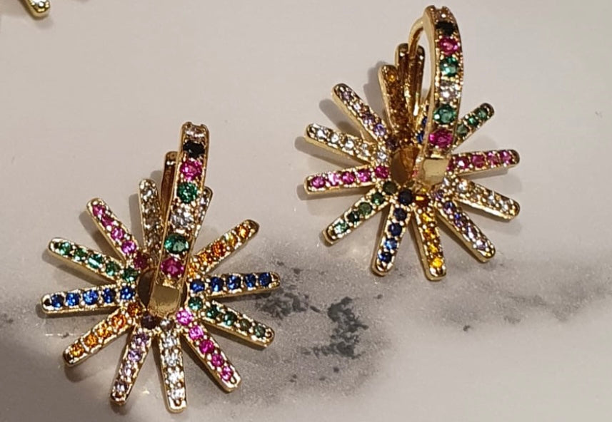 Sunburst Multicolour Earrings